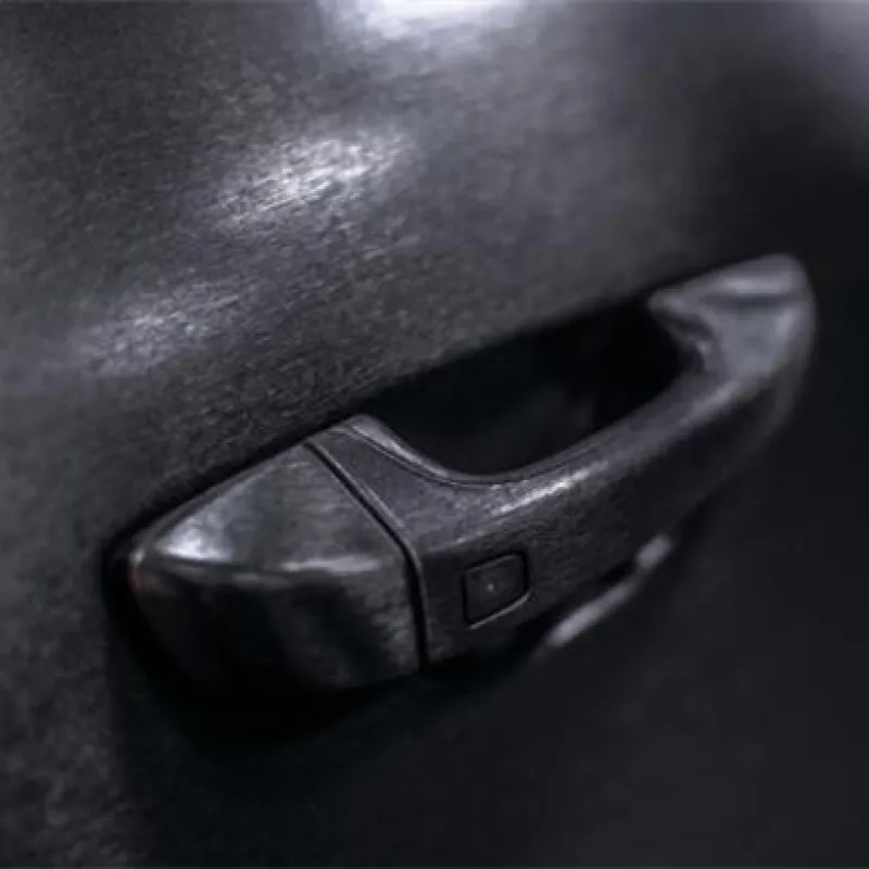 Ravoony Plus Metallic Brushed Black Car Vinyl Wrap