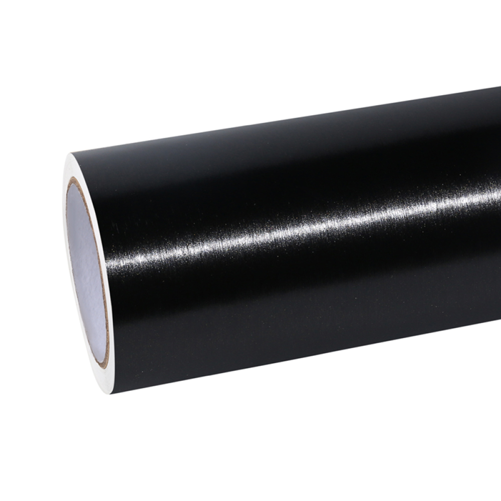 Ravoony Plus Metallic Brushed Black Car Vinyl Wrap