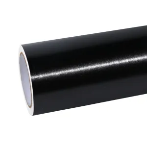 Ravoony Plus Metallic Brushed Black Car Vinyl Wrap