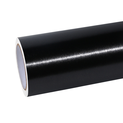 Ravoony Plus Metallic Brushed Black Car Vinyl Wrap 01