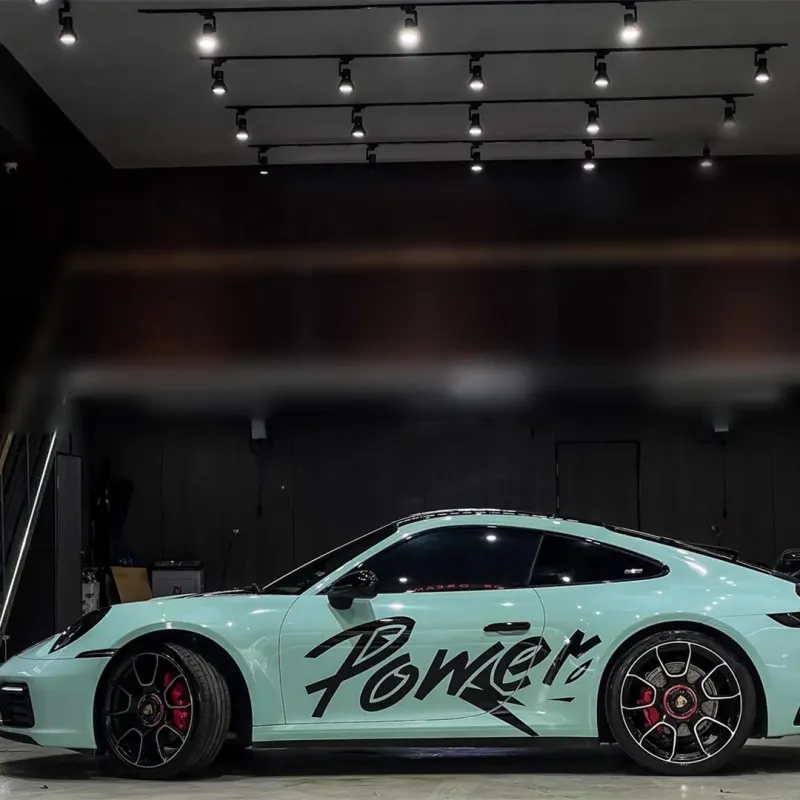 Ravoony Plus Glossy Cragginess Green Car Vinyl Wrap