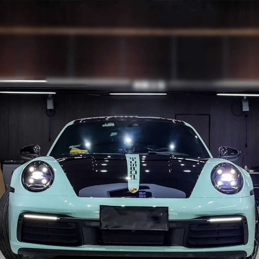 Ravoony Plus Glossy Cragginess Green Car Vinyl Wrap