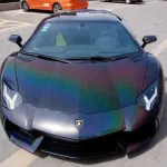Ravoony Plus Glossy Laser Black Car Vinyl Wrap