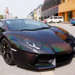 Ravoony Plus Glossy Laser Black Car Vinyl Wrap
