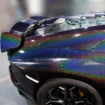 Ravoony Plus Glossy Laser Black Car Vinyl Wrap