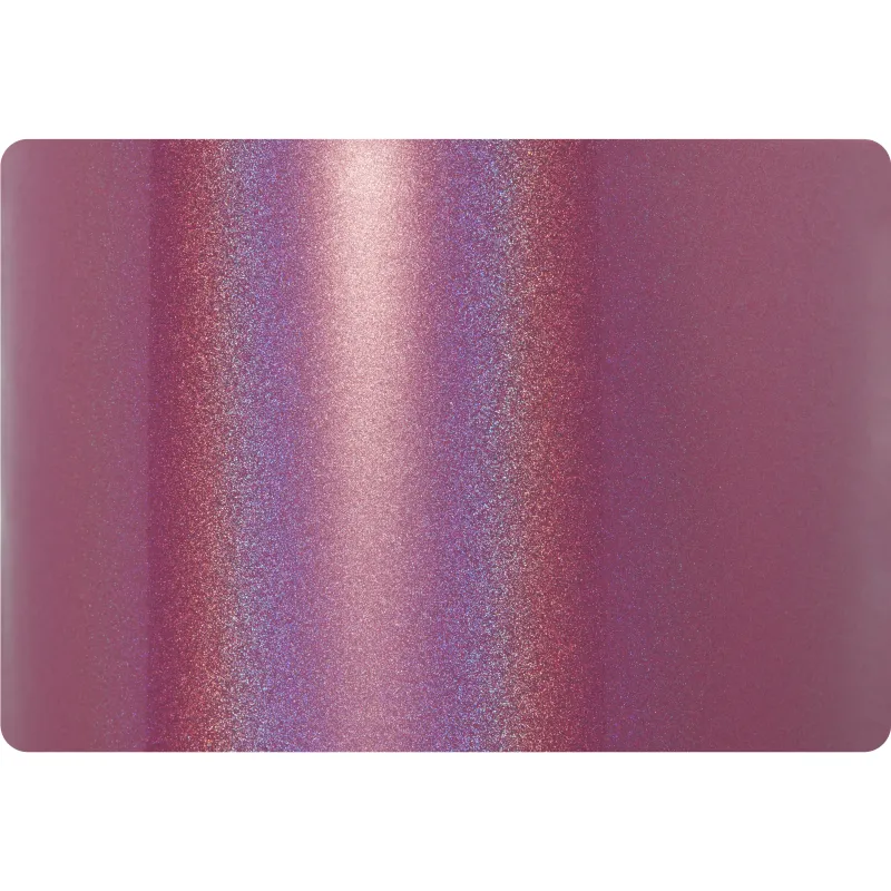 Glossy Laser Pink Car Vinyl Wrap