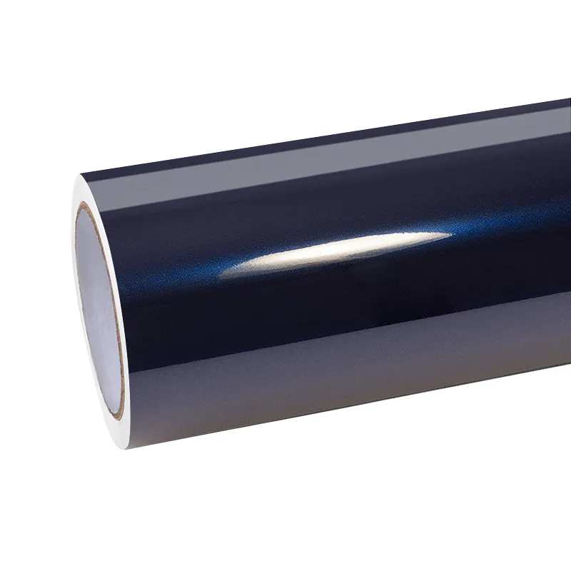 Gloss Midnight Blue Car Vinyl Wrap