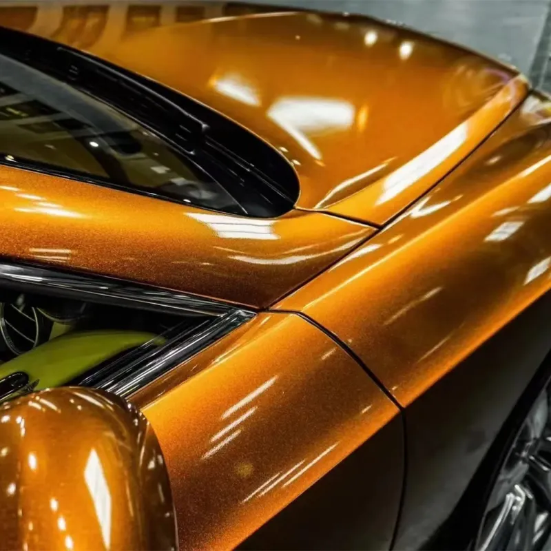 Best Ravoony Glossy Metallic Copper Car Wrap