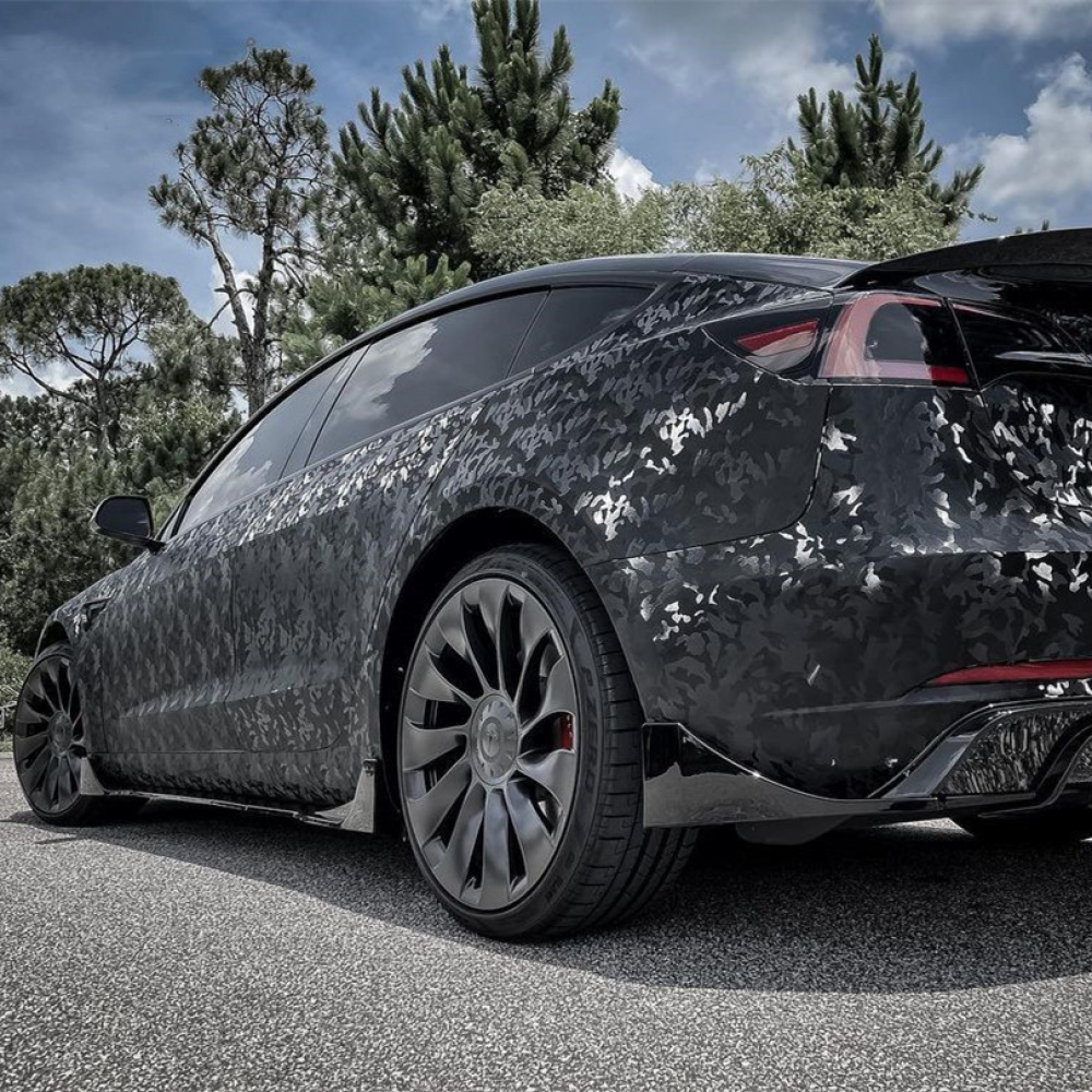 Ravoony Plus 3D Ghost Camouflage Black Vinyl Wrap