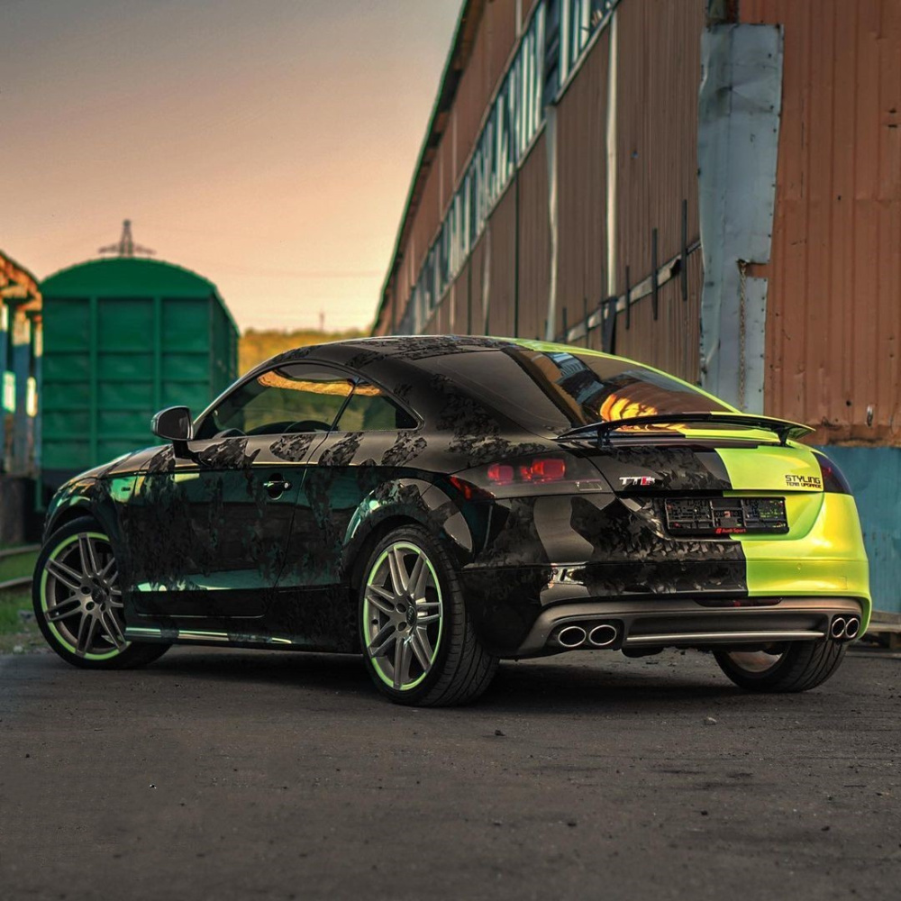 Ravoony Plus 3D Ghost Camouflage Black Vinyl Wrap