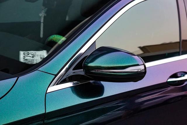 Ravoony Plus Glossy Diamond Purple Green Vinyl Car Wrap