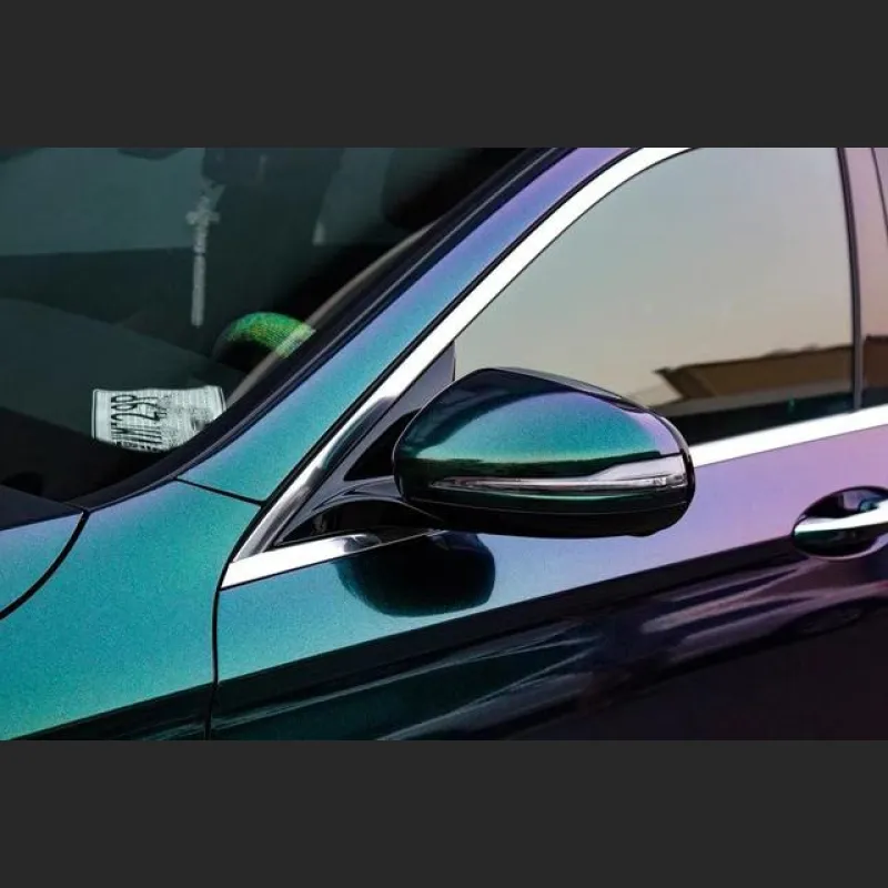 Ravoony Plus Glossy Diamond Purple Green Vinyl Car Wrap