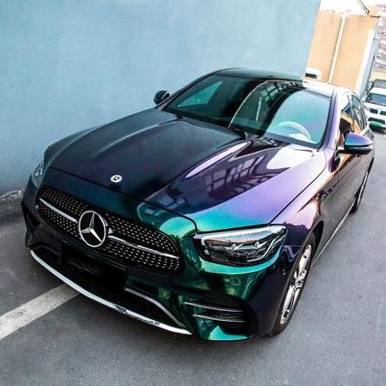 Ravoony Plus Glossy Diamond Purple Green Vinyl Car Wrap