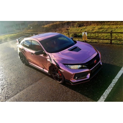 Ravoony Plus Rose Gold Chrome Vinyl Car Wrap 01