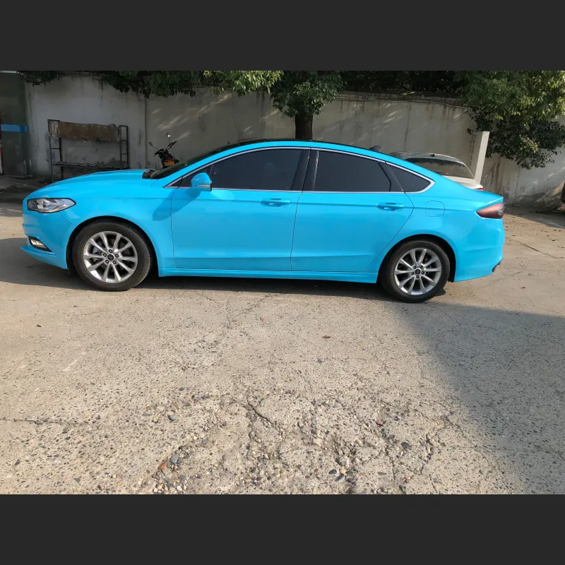 Ravoony Plus Sparkle Sky Blue Vinyl Car Wrap