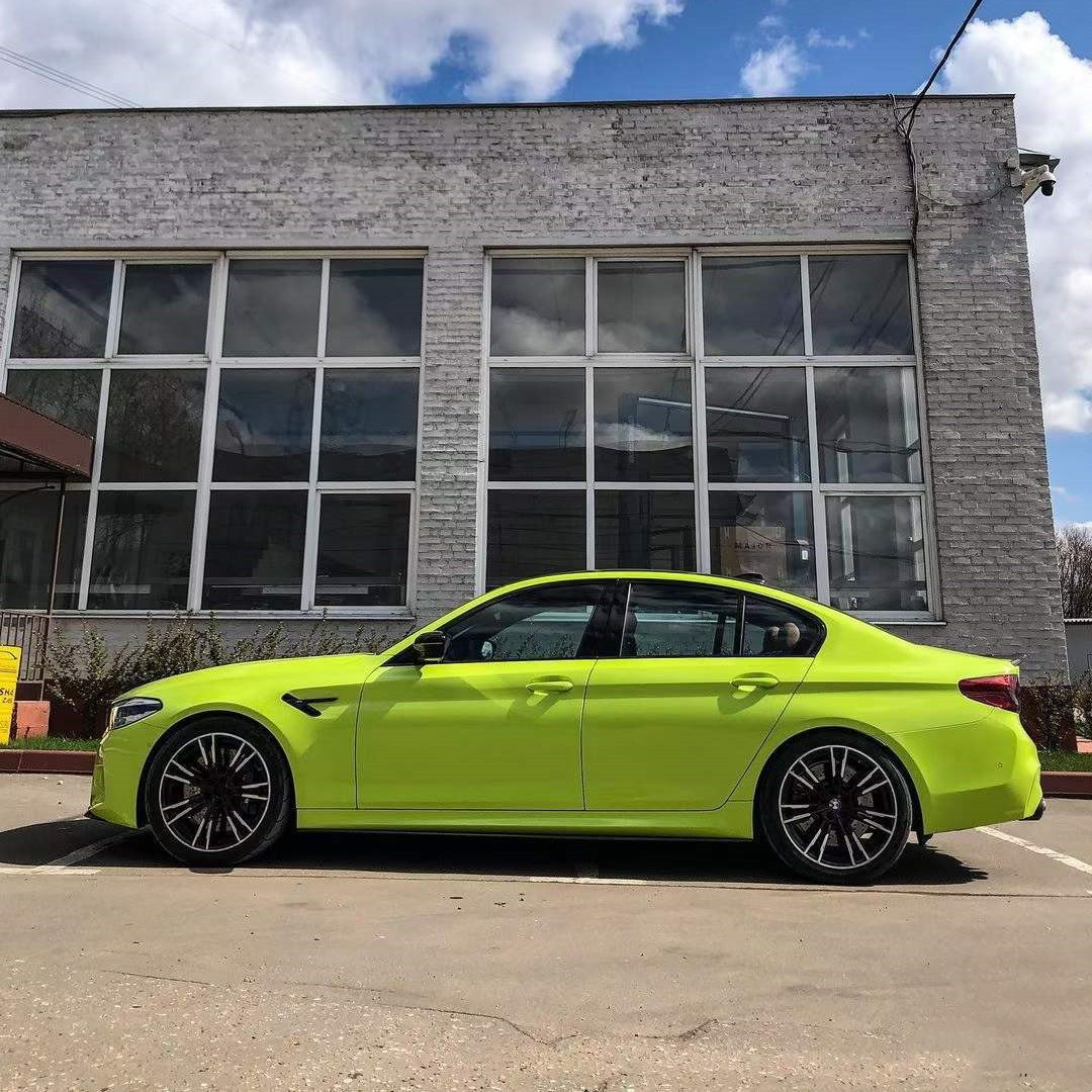 Ravoony Plus Fluorescence Yellow Car Vinyl Wrap