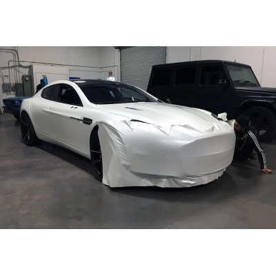 Ravoony Plus Satin White Car Wrap 02