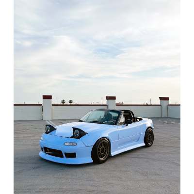 Ravoony Plus Glossy Baby Blue Car Wrap 01