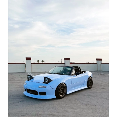 Ravoony Plus Glossy Baby Blue Car Wrap 02