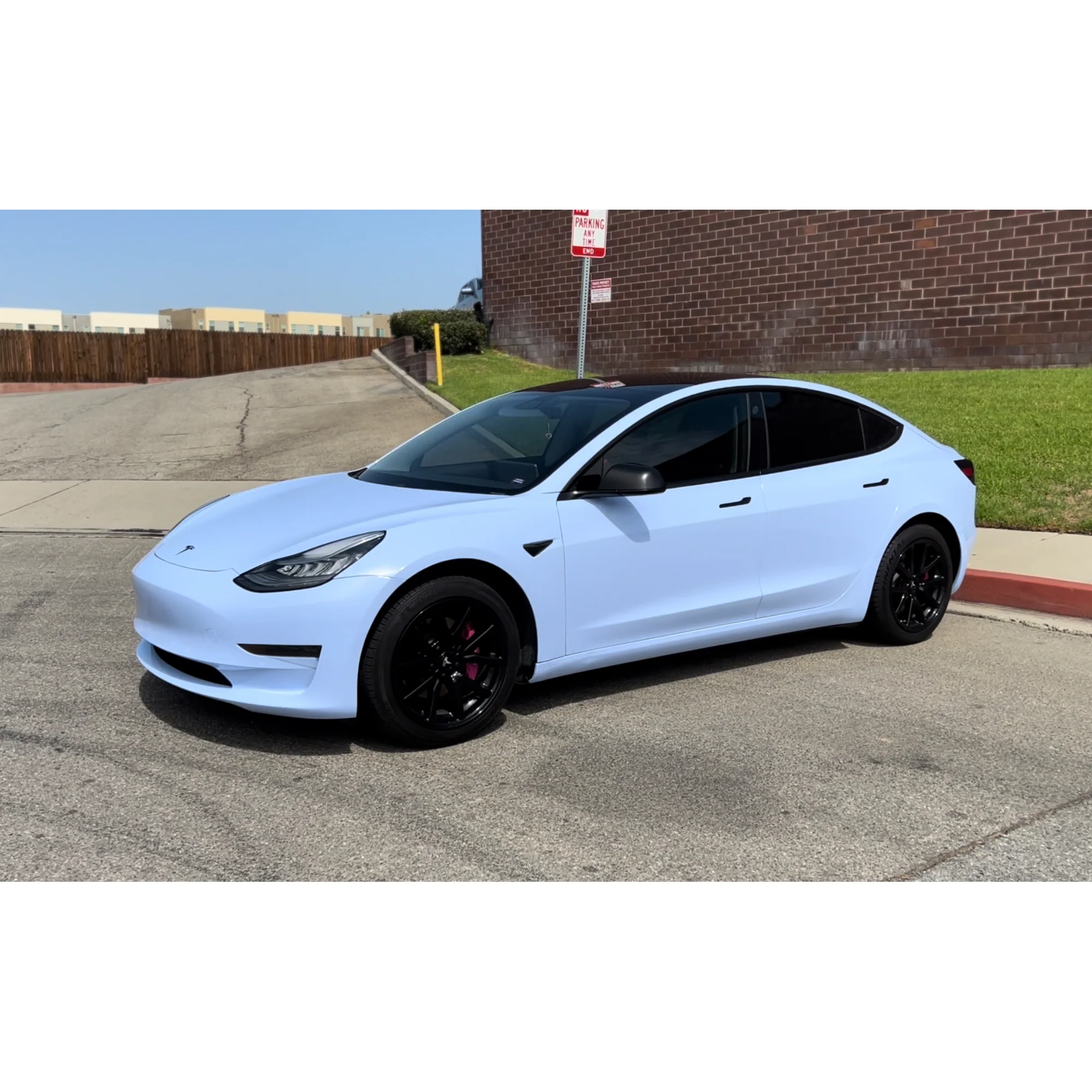 Ravoony Plus Glossy Baby Blue Car Wrap