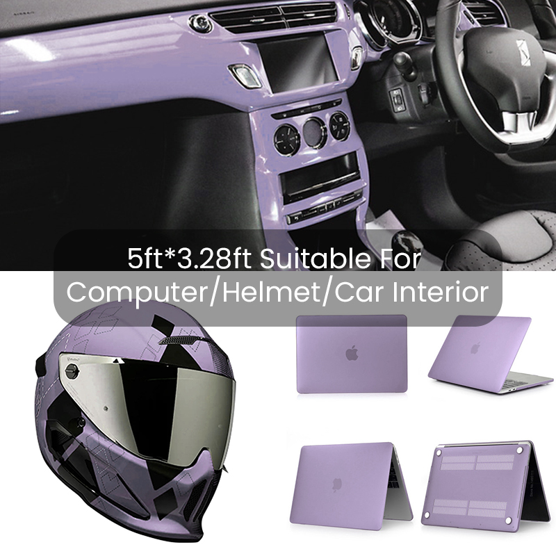 Explore the unique style of grey purple car wrap