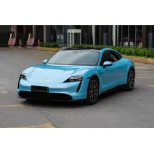 Porsche Ice Blue Car Wrap