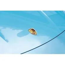 Porsche Ice Blue Car Wrap