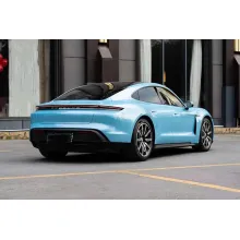 Porsche Ice Blue Car Wrap