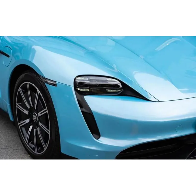 Porsche Ice Blue Car Wrap
