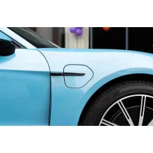 Porsche Ice Blue Car Wrap