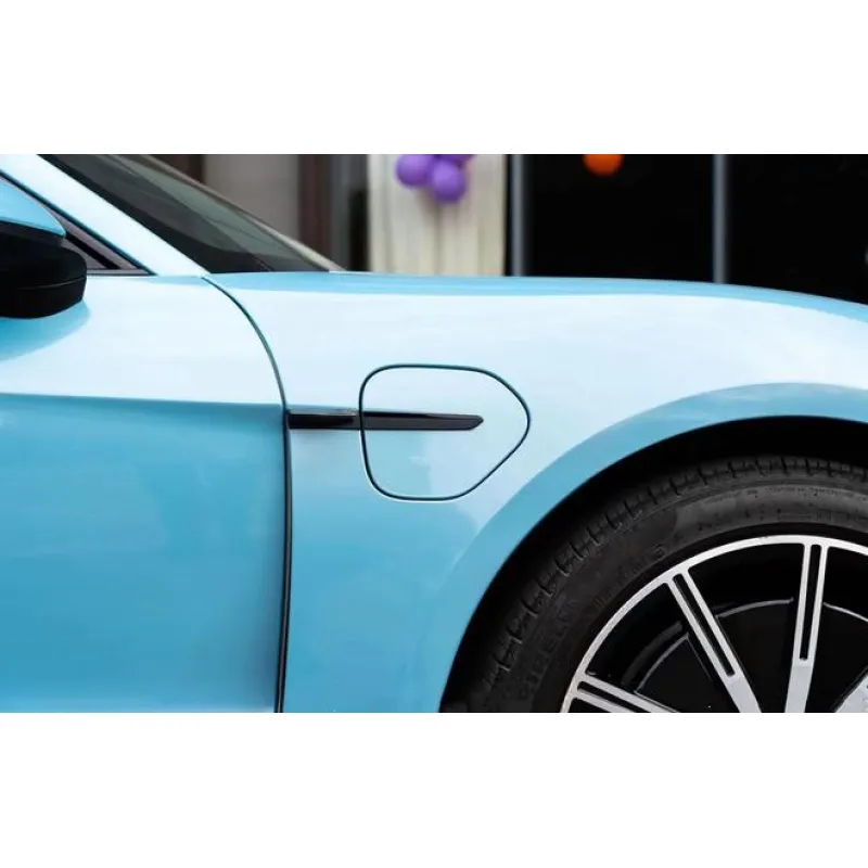 Porsche Ice Blue Car Wrap