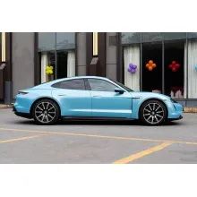 Porsche Ice Blue Car Wrap