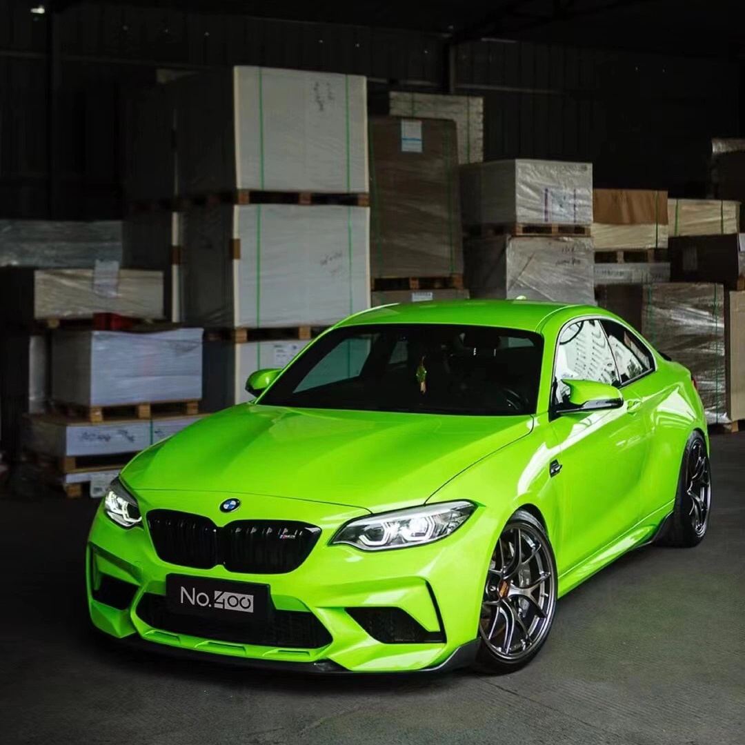 Ravoony Plus Fluorescent Green Car Vinyl Wrap