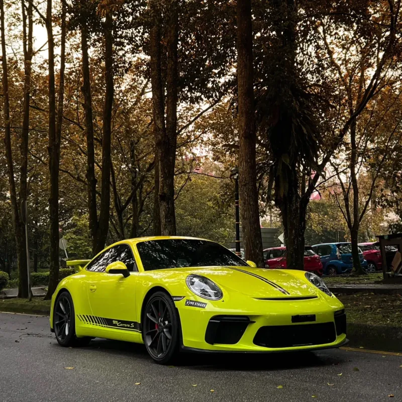 Gloss Acid Lime Green Wrap