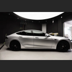 Ravoony Plus Matte Metallic Silver Glitter Car Wrap