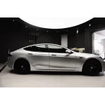 Ravoony Plus Matte Metallic Silver Glitter Car Wrap