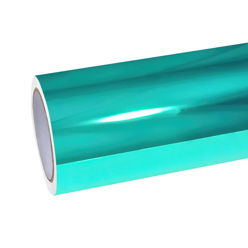 Ravoony Plus Glossy Chrome Mint Green Car Vinyl Wrap