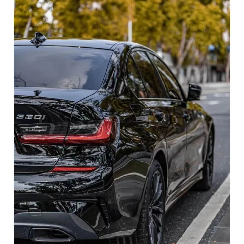 Glossy Crystal Black Car Vinyl Wrap