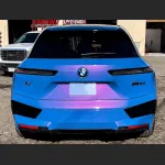 Ravoony Plus Glossy Diamond Blue Red Car Wrap