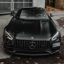 Matte Black Car Vinyl Wrap