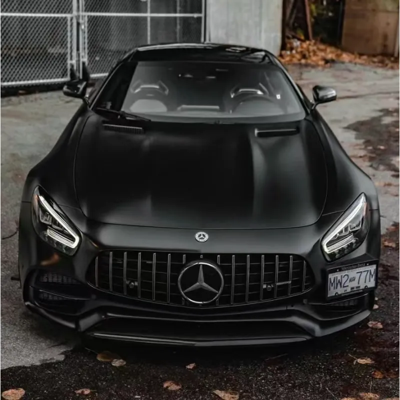 Matte Black Car Vinyl Wrap