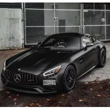 Matte Black Car Vinyl Wrap