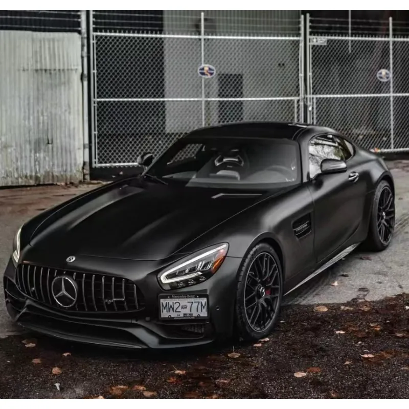 Matte Black Car Vinyl Wrap
