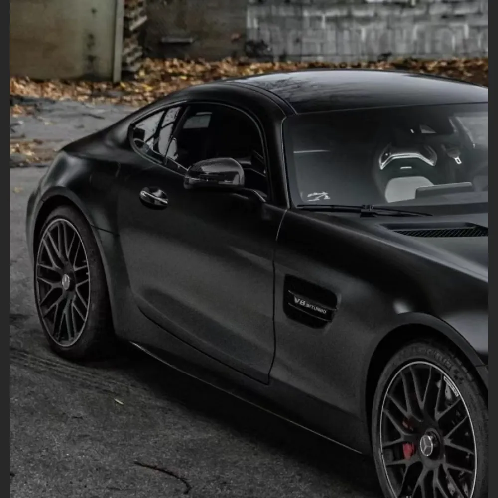 Ravoony Plus Matte Black Car Vinyl Wrap