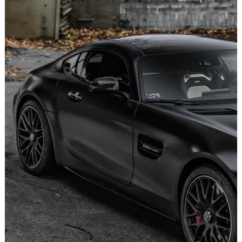 Matte Black Car Vinyl Wrap