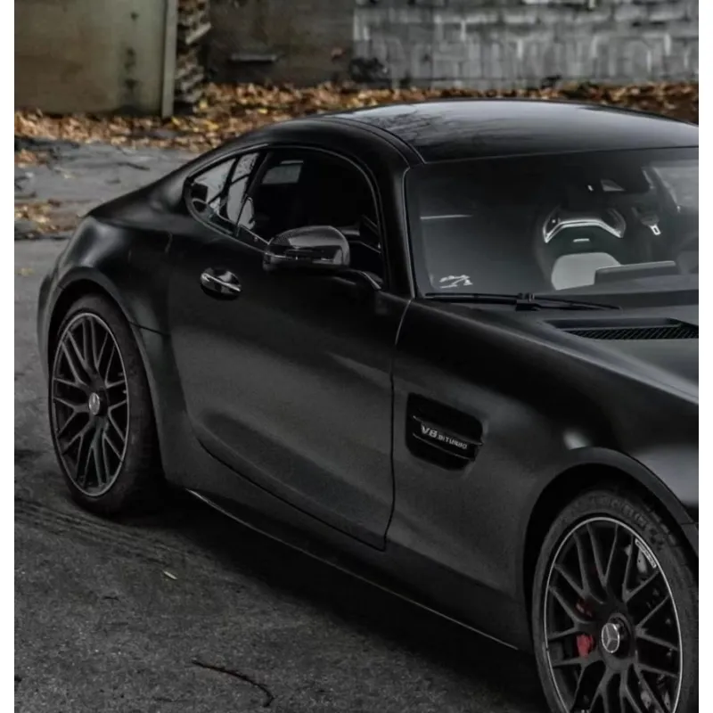 Matte Black Car Vinyl Wrap