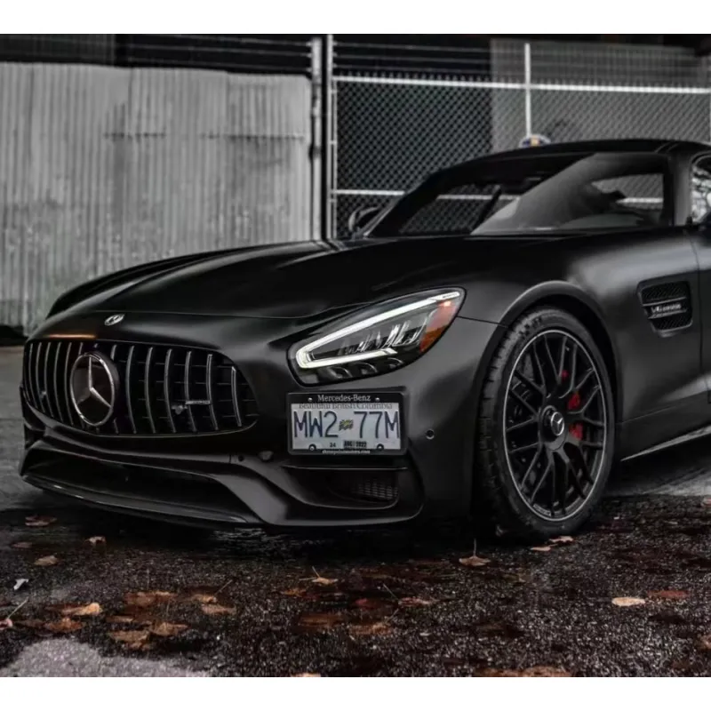 Matte Black Car Vinyl Wrap