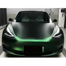 Matte Venom Green Car Wrap