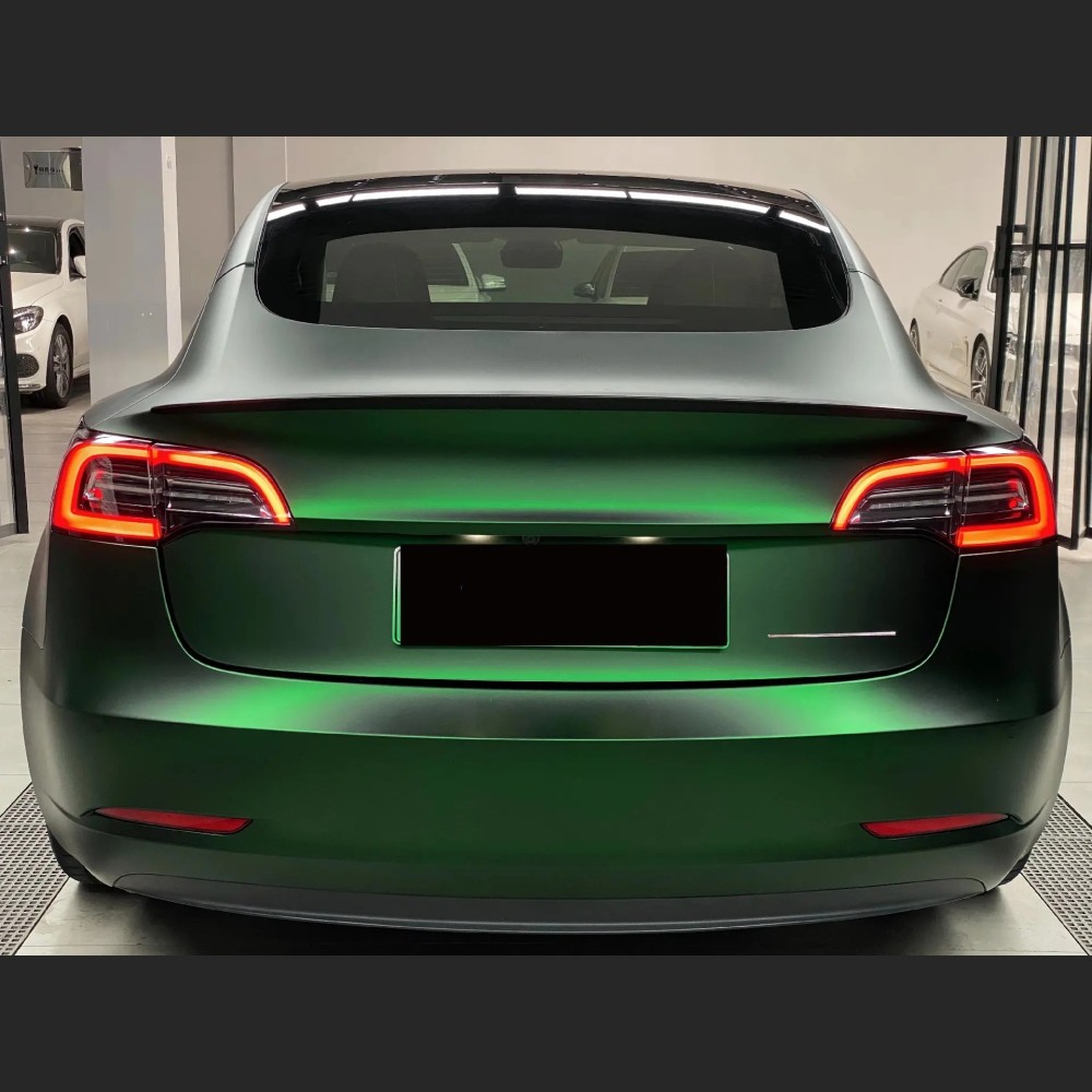 Ravoony Plus Matte Chrome Venom Green Car Wrap