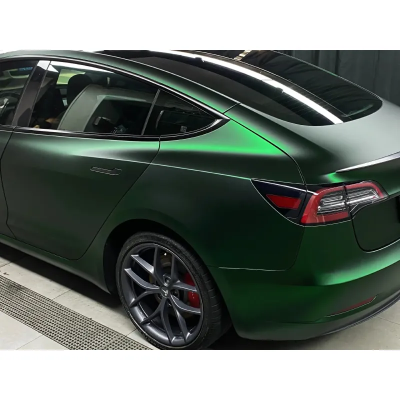 Matte Venom Green Car Wrap